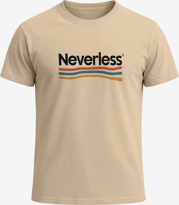Neverless Shirt 'Color Waves' in Beige: front