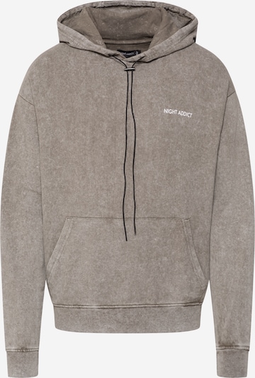 Night Addict Sweatshirt in Taupe / White, Item view