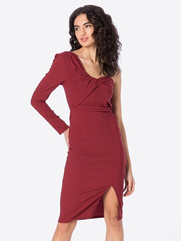 Lipsy - Vestido de cocktail em vermelho: frente