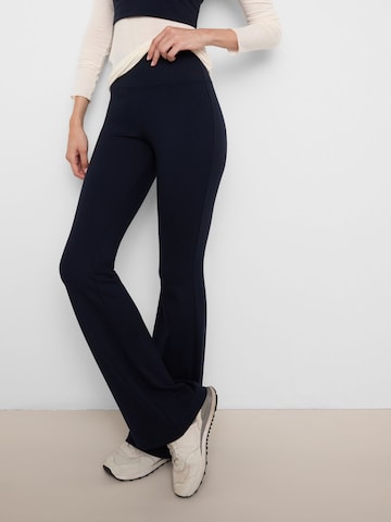 CALZEDONIA Flared Pants 'First Class' in Blue