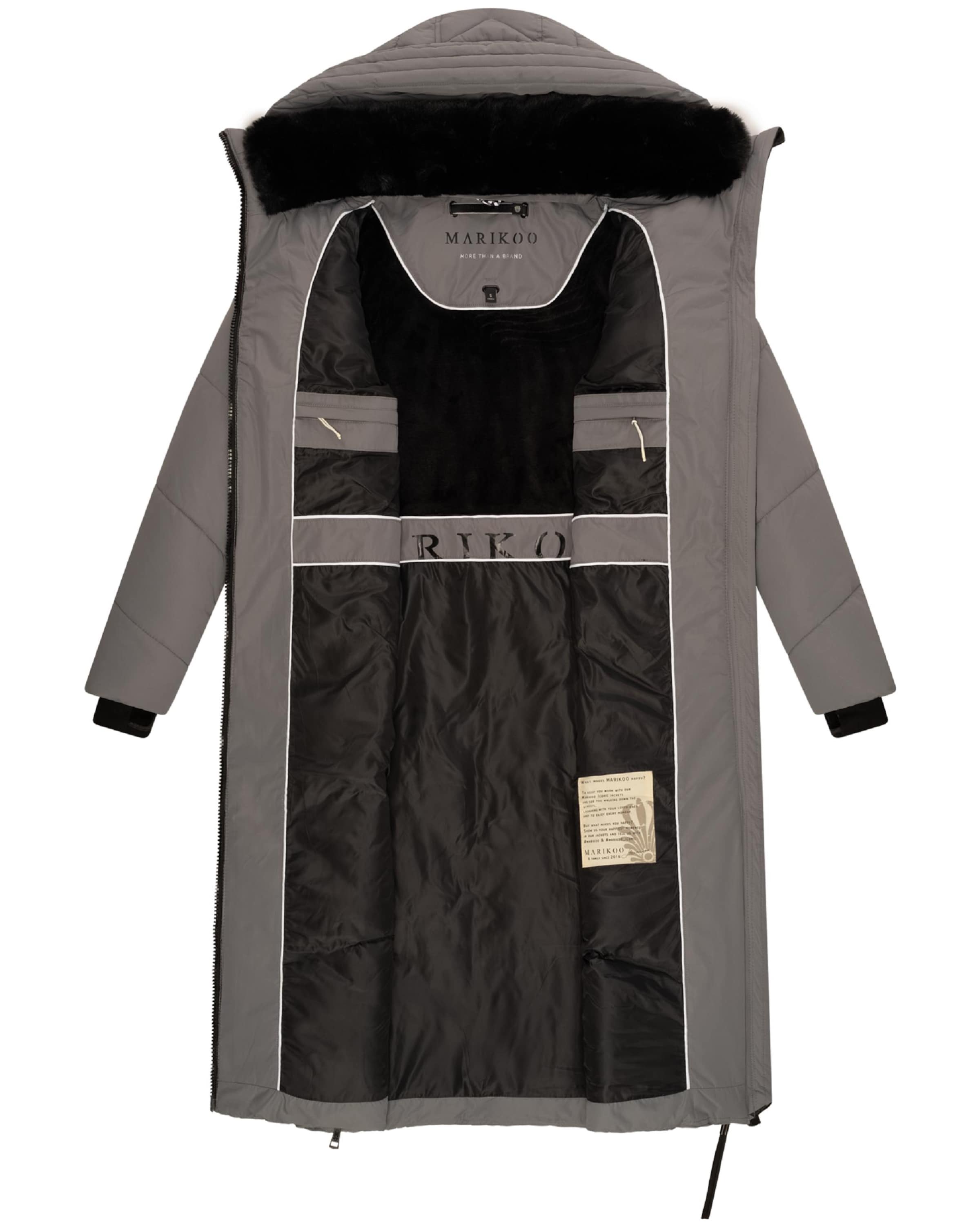 MARIKOO Winter coat 'Nadaree XVI' in Grey