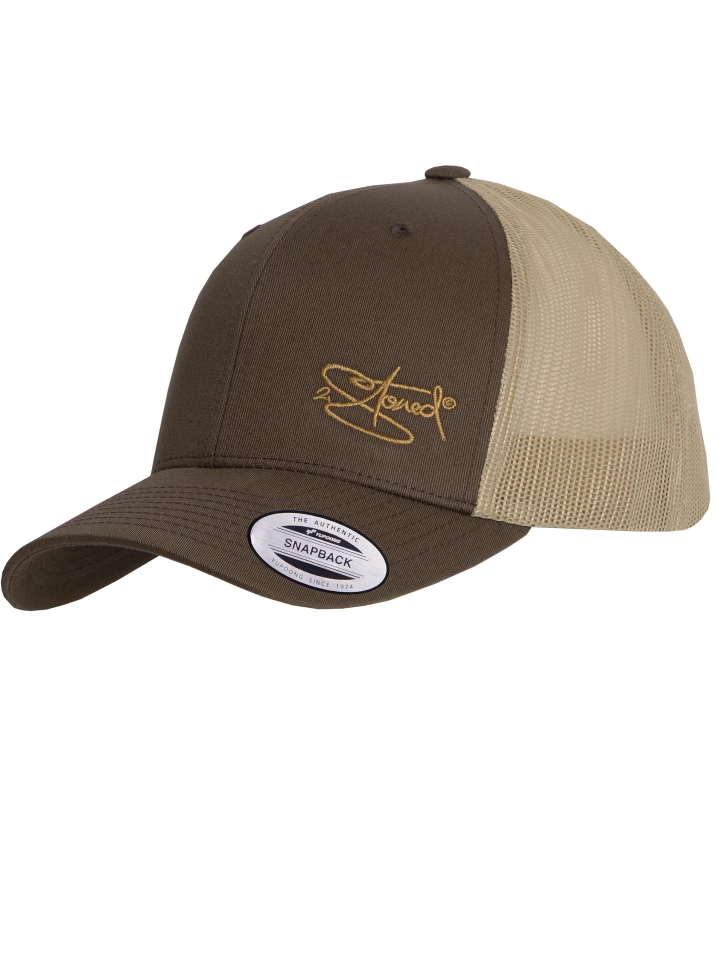 2Stoned Cap 'Flexfit Trucker Retro 2-Tone'‌‌‌‌‌‌ in Braun: Vorderseite