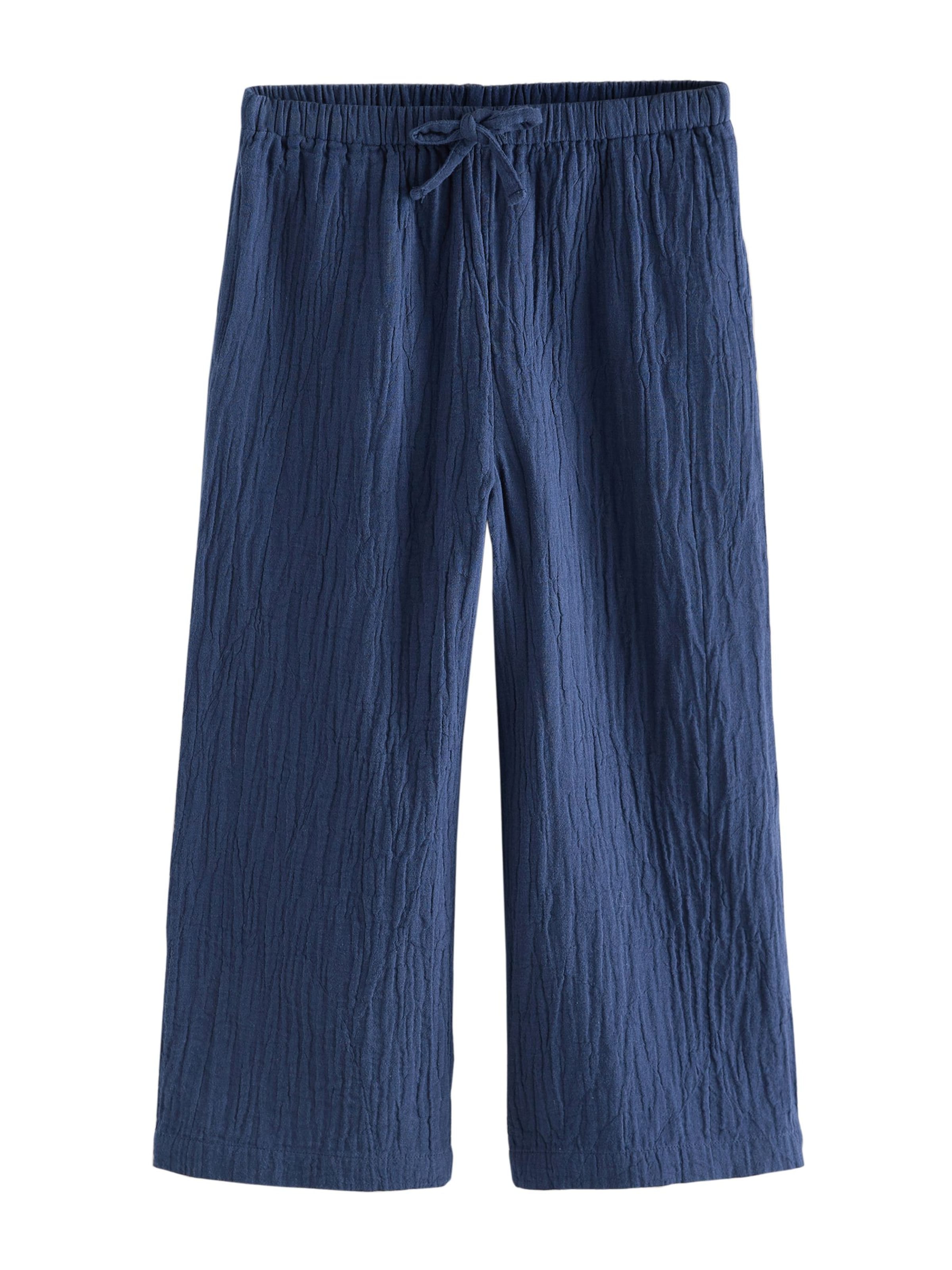 Next - Perna larga Calças em azul