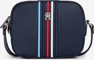 TOMMY HILFIGER Schoudertas 'Poppy' in de kleur Lichtblauw / Donkerblauw / Rood / Wit, Productweergave