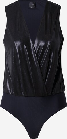 PINKO Blouse Bodysuit in Black: front