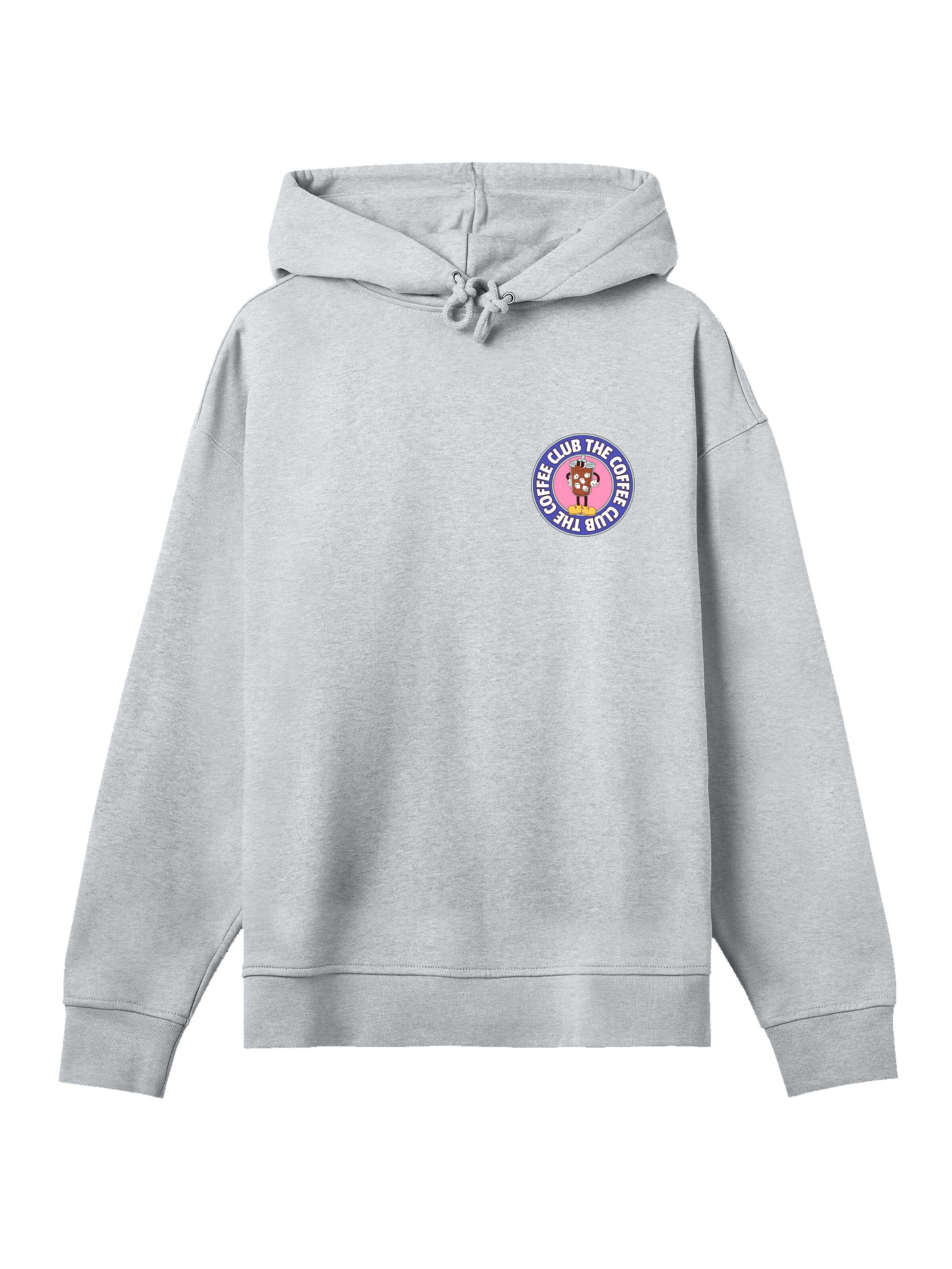 F4NT4STIC Sweatshirt 'Coffee Club' in Grijs: voorkant