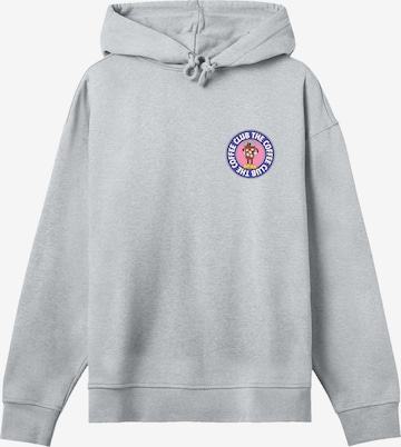 F4NT4STIC Sweatshirt 'Coffee Club' in Grijs: voorkant