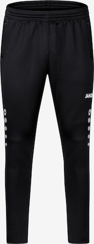 Effilé Pantalon de sport JAKO en noir : devant