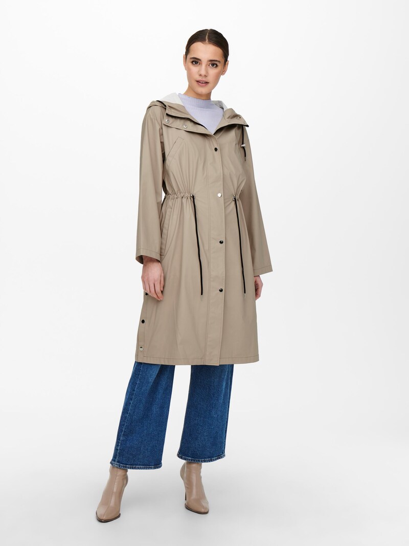 Women Clothing ONLY Rain and weatherproof coats Dark Beige