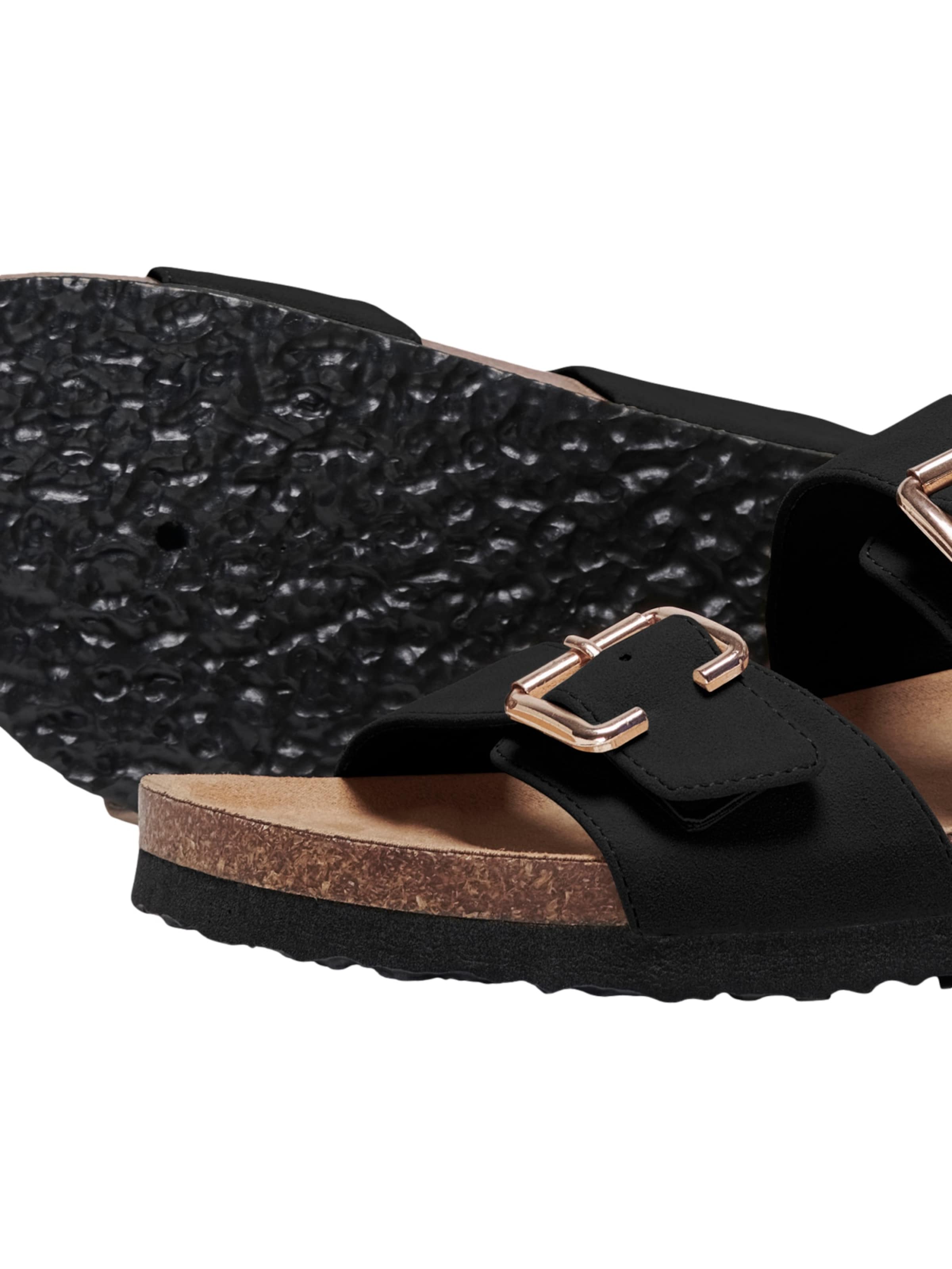 ONLY SHOES Muiltjes 'Maxi' in Zwart