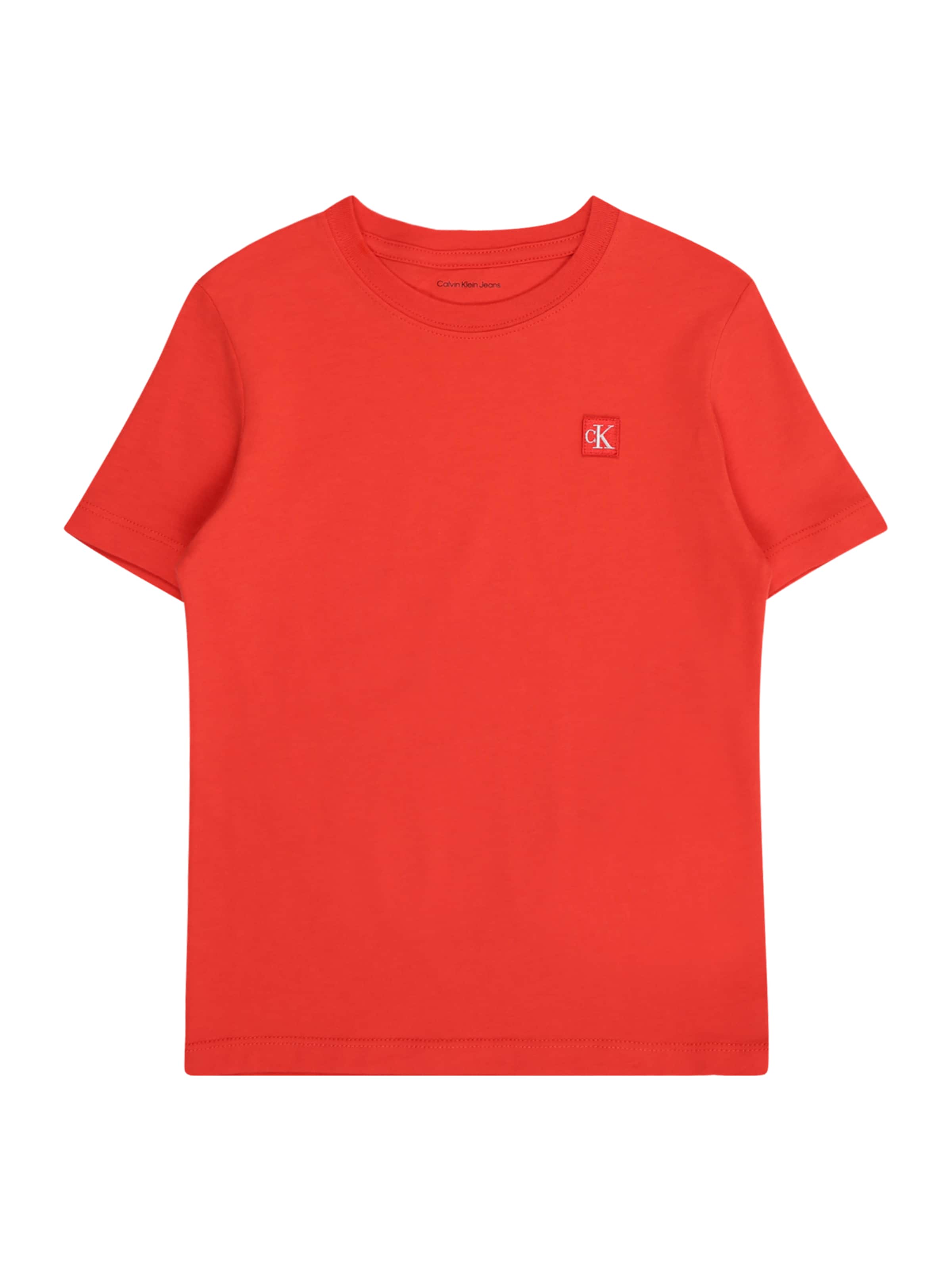 T-Shirt Calvin Klein Jeans en orange : devant