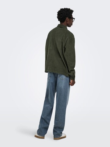 Coupe regular Chemise 'ONSSimon' Only & Sons en vert