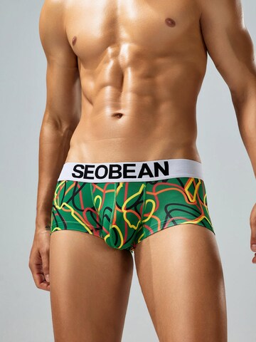 SEOBEAN Boxer shorts 'Messy Lines' in Green