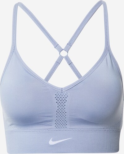 NIKE Sport-BH 'Indy' in hellblau / weiß, Produktansicht
