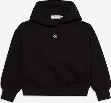 Calvin Klein Jeans Суичър в черно: отпред