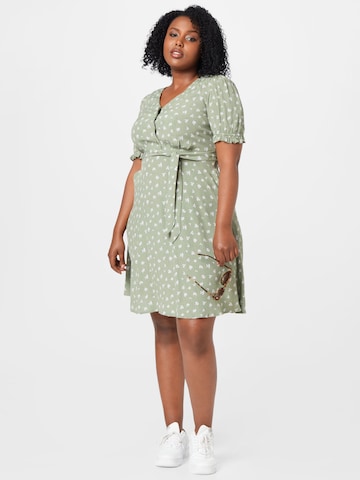 NÜMPH Shirt dress 'Sarah' in Green