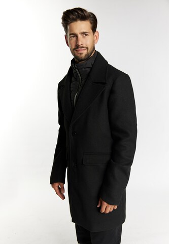 DreiMaster Klassik Between-seasons coat in Black: front