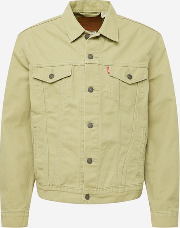 LEVI'S ® Демисезонная куртка 'The Trucker Jacket' в Зеленый: спереди