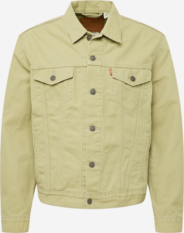 LEVI'S ® Overgangsjakke 'The Trucker Jacket' i grønn: forside