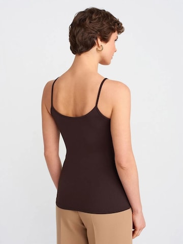 Dilvin Top in Brown