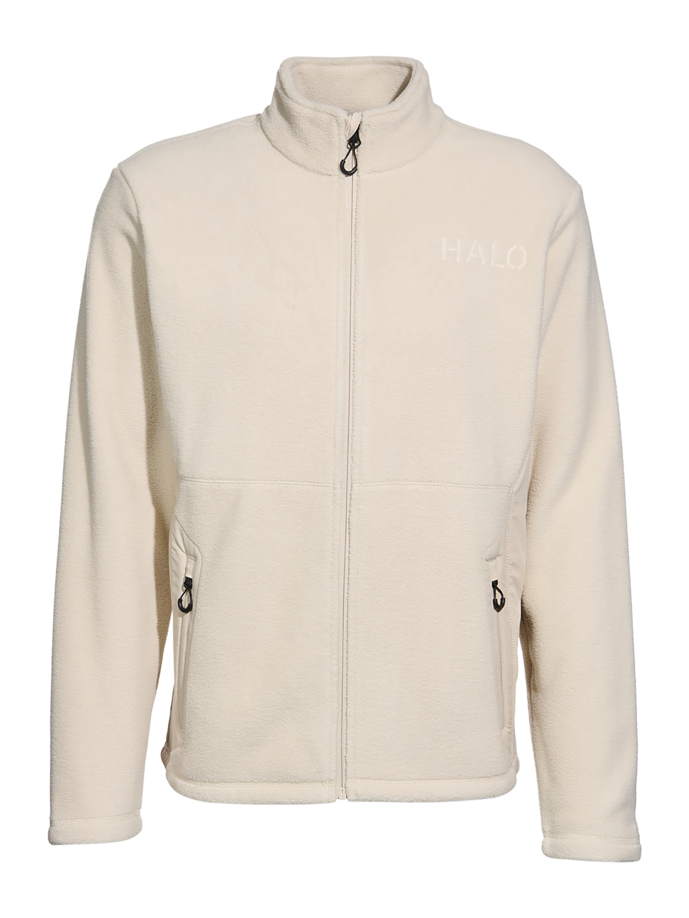 HALO Fleece jas in Beige: voorkant