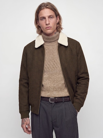 Jack & Jones Premium Between-Season Jacket 'JPRBLUMelvin' in Brown: front