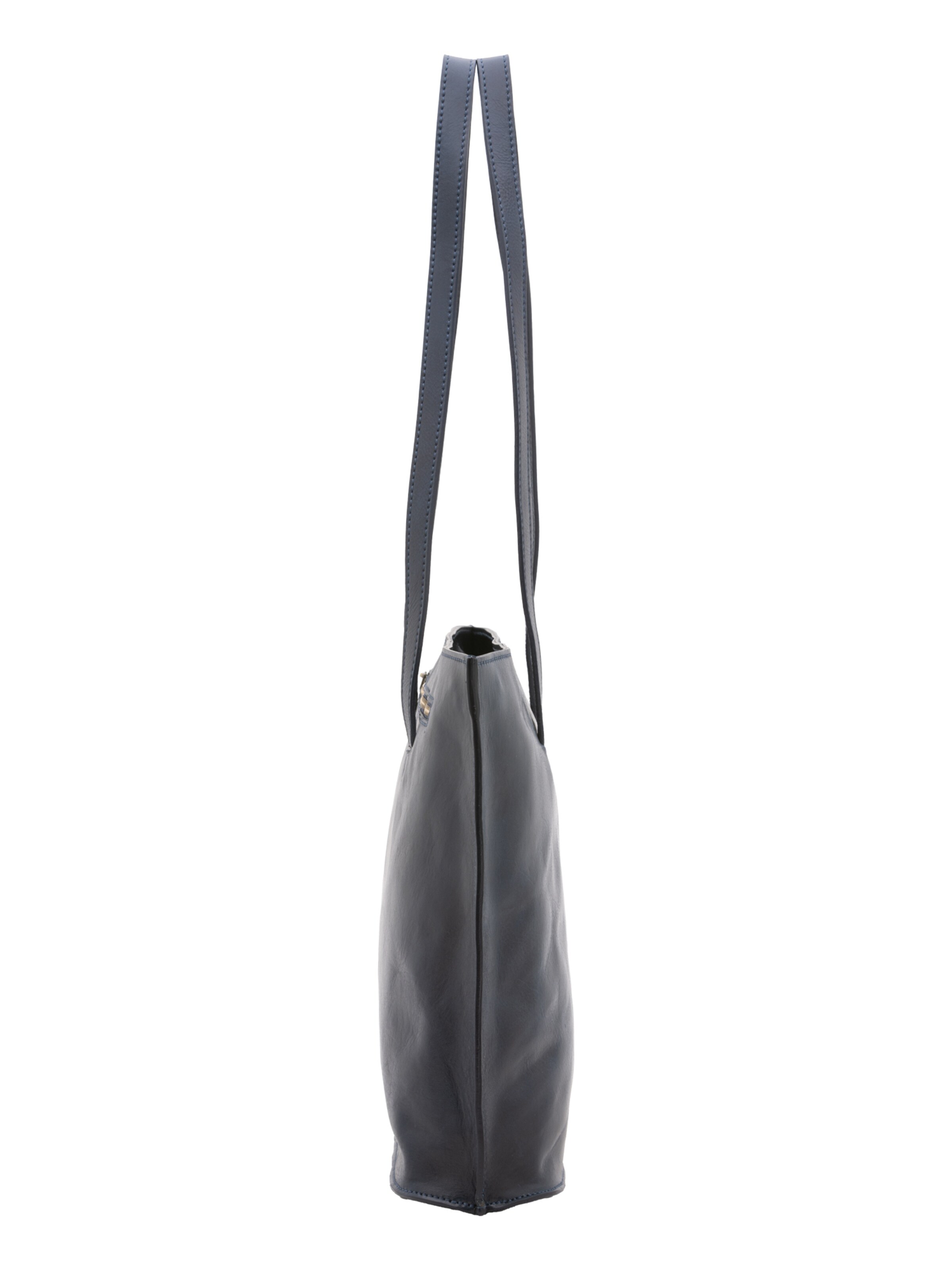 Borsa a spalla 'Borsa a Spalla Donna Pelle Vera Vacchetta - Chiusura Zip Made in Italy' di I Fratelli in blu