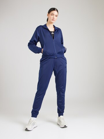 ADIDAS SPORTSWEAR Tepláková souprava 'ESSENTIALS FEELCOZY' – modrá: přední strana