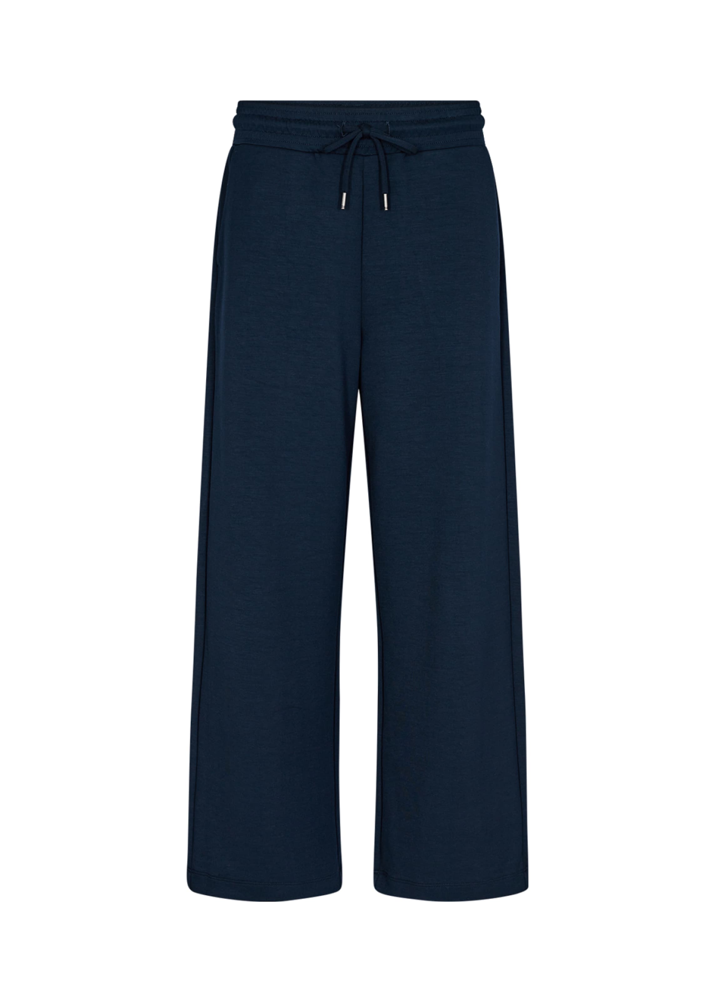 Soyaconcept Wide leg Broek 'Banu 33' in Blauw: voorkant