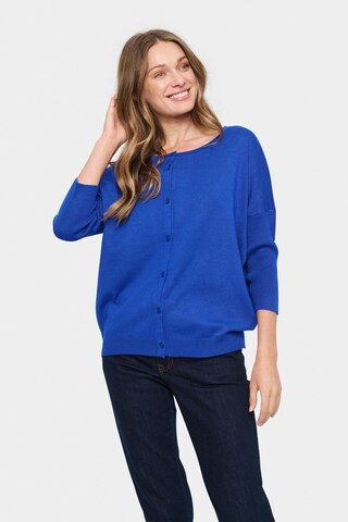 Cardigan 'Mila' SAINT TROPEZ en bleu : devant