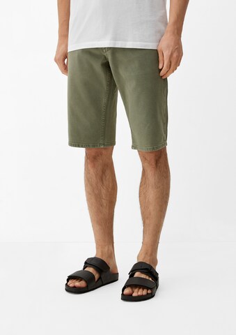 Regular Pantalon s.Oliver en vert : devant