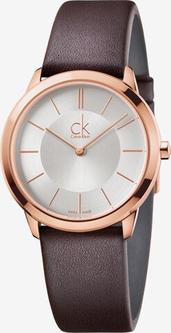 Calvin Klein Analoog horloge in Bruin: voorkant