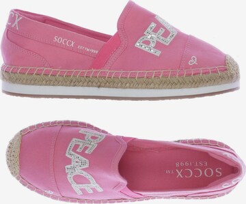 Soccx Flats & Loafers in 39 in Pink: front