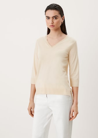 T-shirt s.Oliver BLACK LABEL en beige : devant