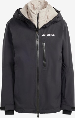 ADIDAS TERREX Outdoorjacke 'Xperior Three-In-One' in Schwarz: predná strana