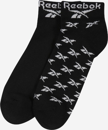 Chaussettes Reebok en noir : devant