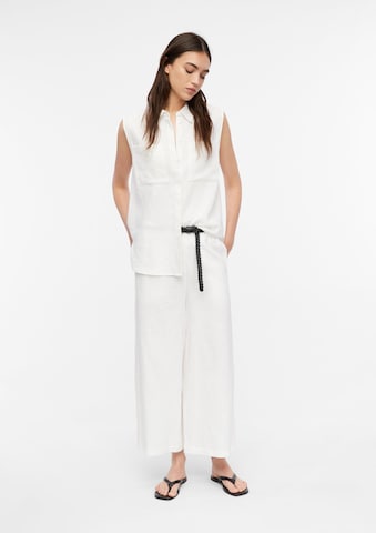 COMMA Wide Leg Hose in Weiß