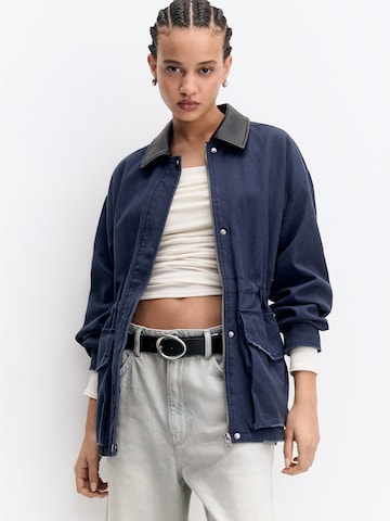 Pull&Bear Tussenjas in Blauw: voorkant