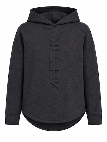 Aletik Sweater 'Embossed Logo Hoodie' in Grey: front