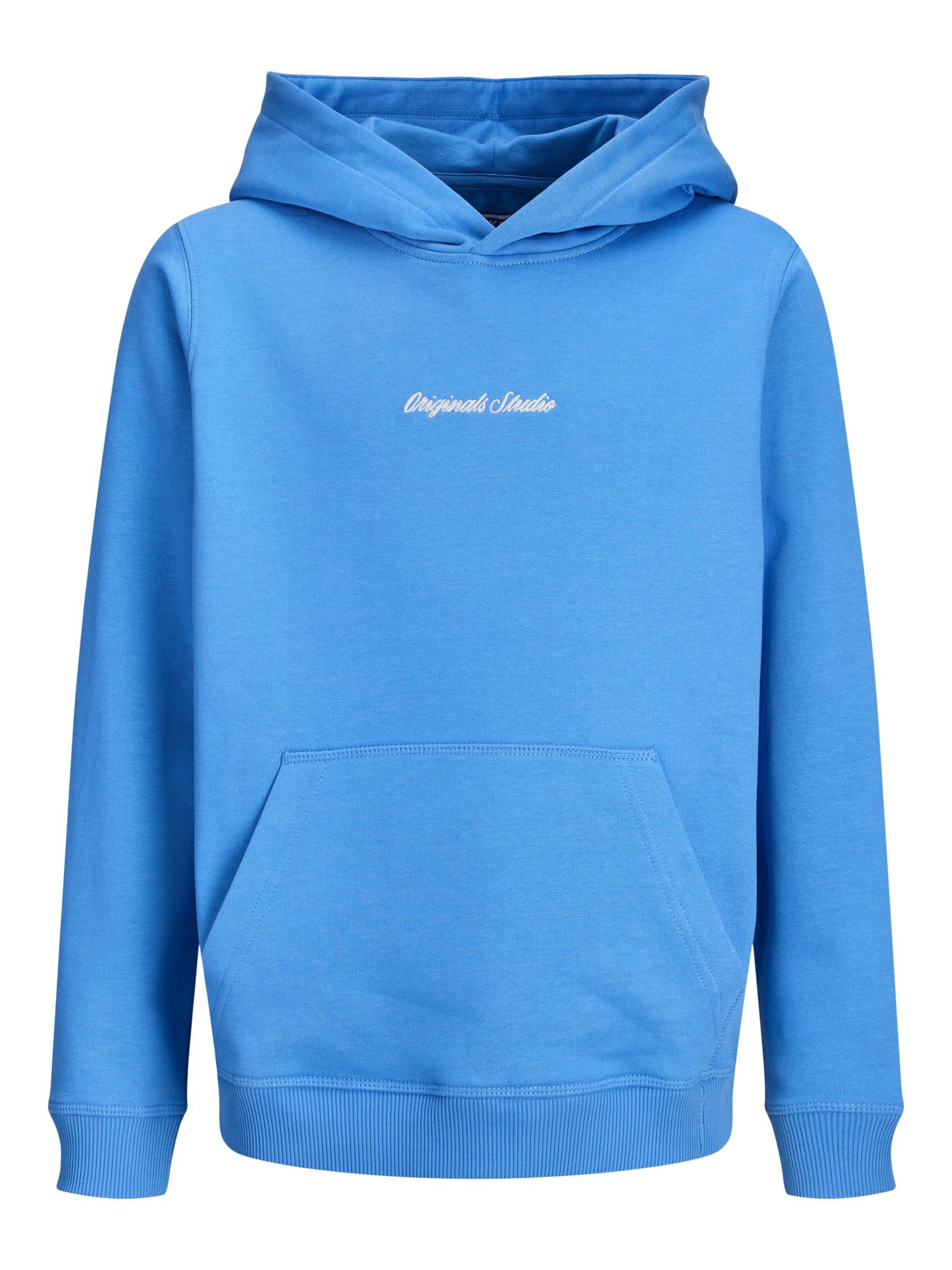 Jack & Jones Junior Sweatshirt 'JORNorrebro' in Blauw: voorkant