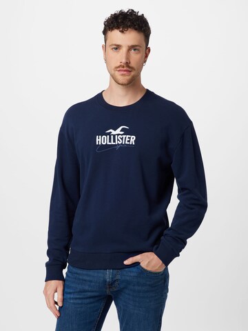 HOLLISTER - Sudadera en azul: frente