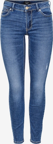 Skinny Jeans 'Robyn' de la VERO MODA pe albastru: față