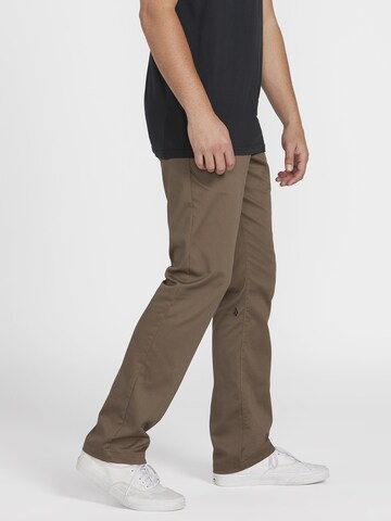 Volcom Regular Chino trousers 'Frickin' in Brown