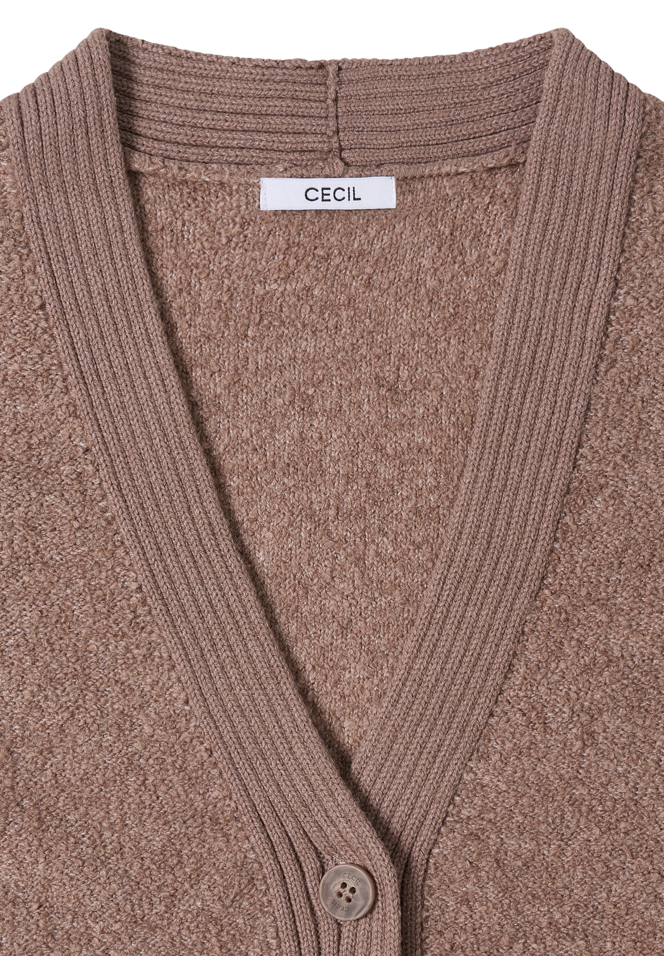 CECIL Knit Cardigan in Brown
