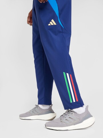 ADIDAS PERFORMANCE Regularen Športne hlače 'Italy Tiro 24' | modra barva