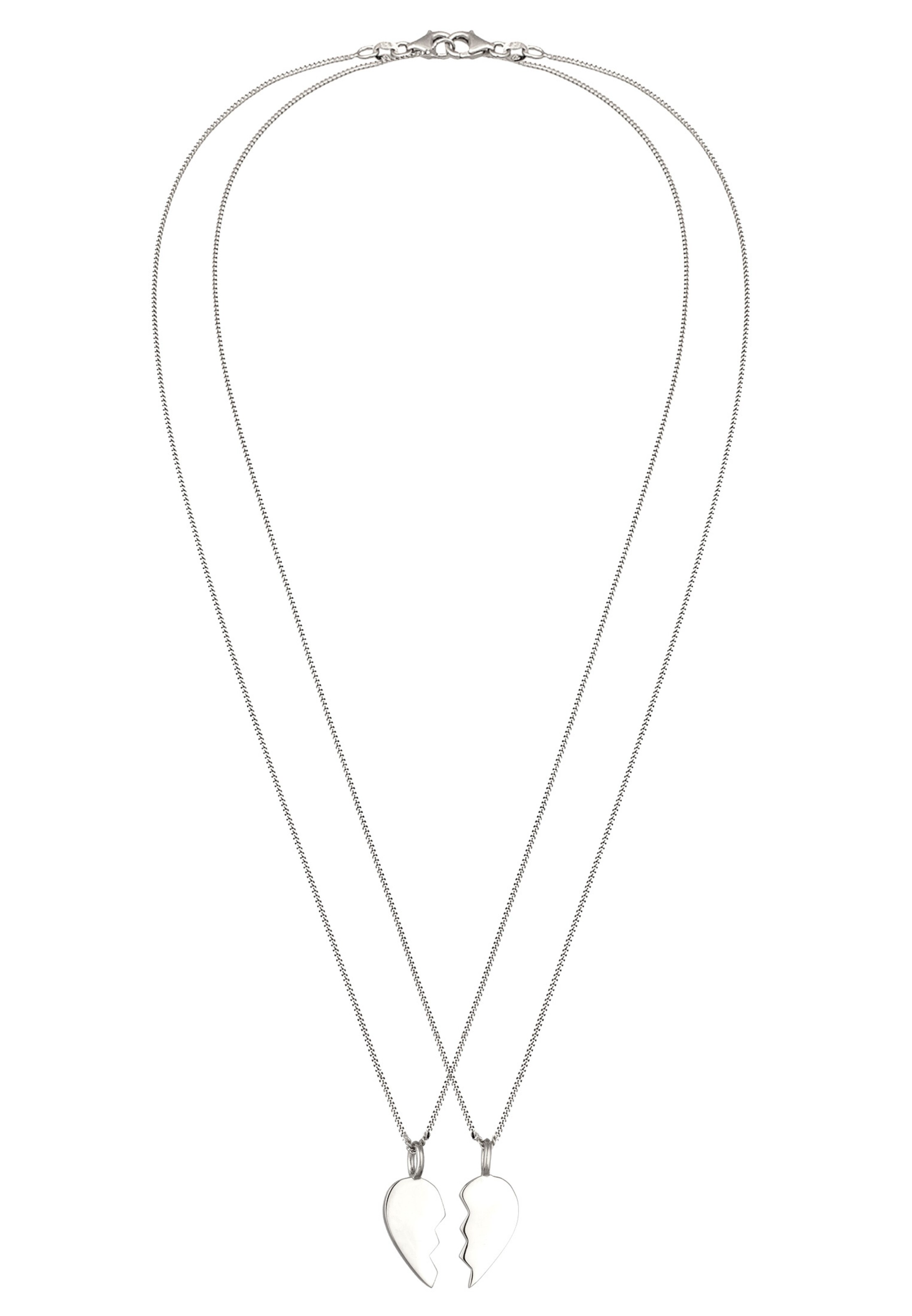 ELLI Jewelry set 'Herz' in Silver: front