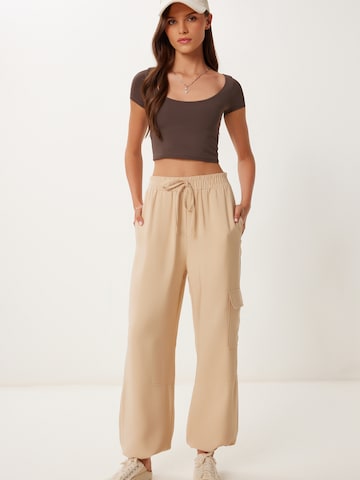 Loosefit Pantalon cargo Happiness İstanbul en beige