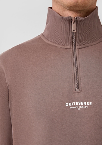 Sweat-shirt QS en marron