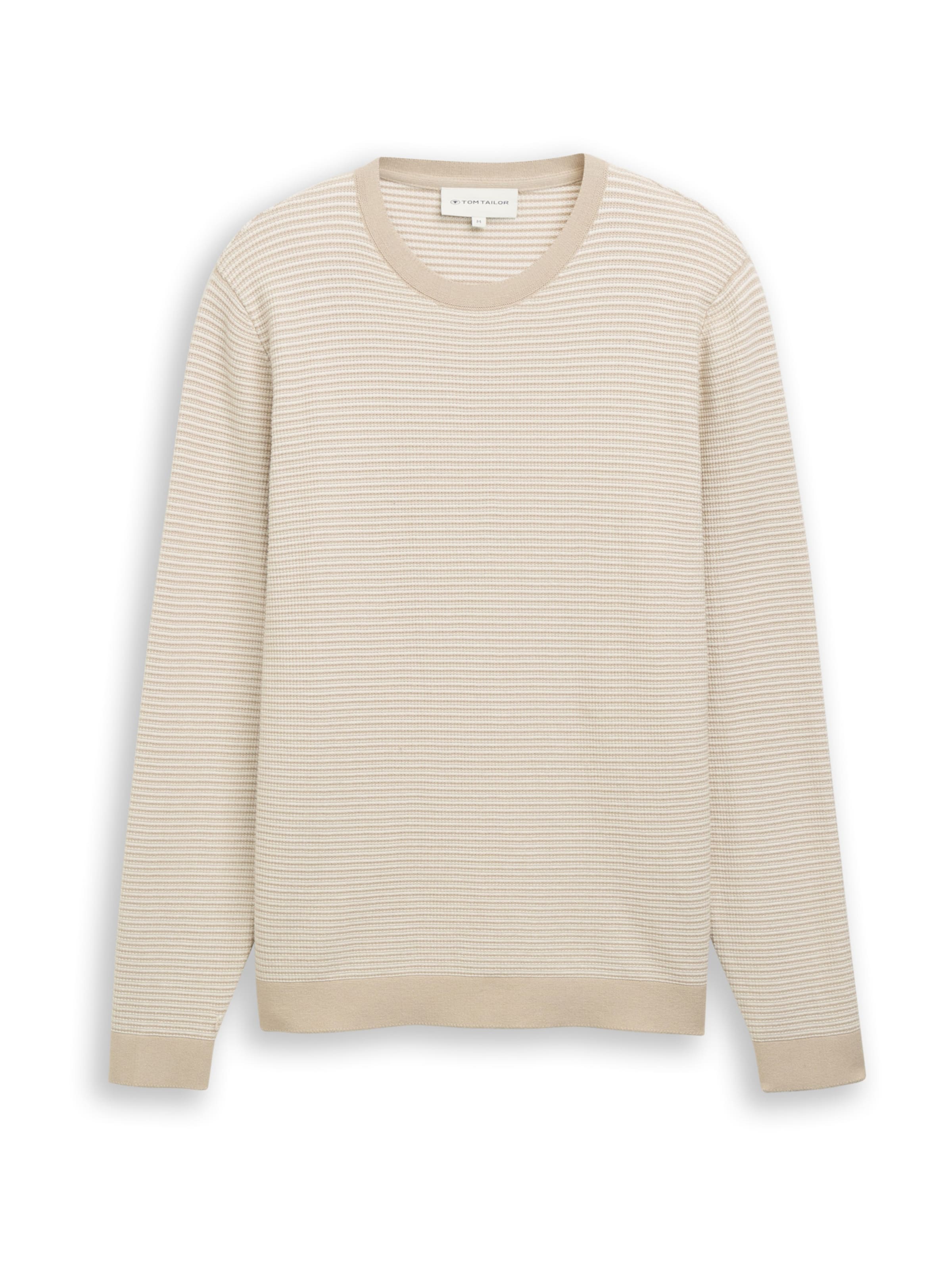 TOM TAILORPulover - bež boja: prednji dio