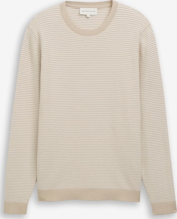 TOM TAILORPulover - bež boja: prednji dio